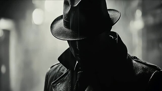 The mysterious man in shadows