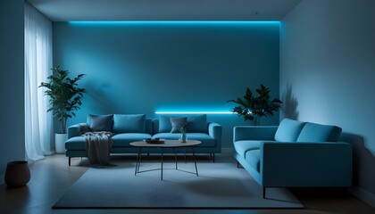 Photo interior modern design room 3d illustration