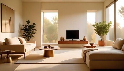 Fototapeta premium Photo interior modern design room 3d illustration