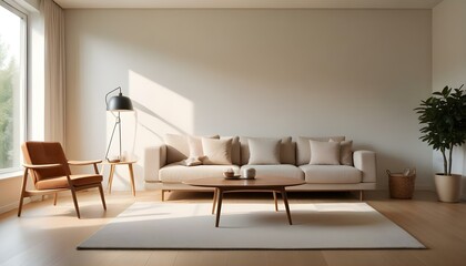 Photo interior modern design room 3d illustration