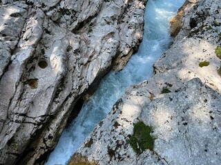 The Small Soča Gorge (Slovenia) - Kleine Soca-Schlucht oder Kleinen Soca-Tröge (Kleinen Soca-Troege, Slowenien) - Mala korita Soče (Slovenija)