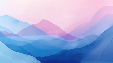 Obraz premium Abstract Mountain Landscape with Pastel Colors.