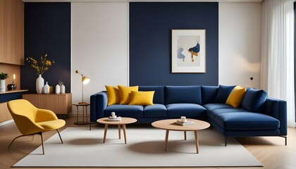 Photo interior modern design room 3d illustration