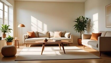 Fototapeta premium Photo interior modern design room 3d illustration