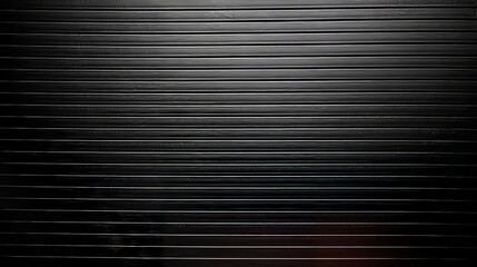 Obraz premium Dark Gray Horizontal Stripes Background With Gradient, Modern Wall Interior Design Texture