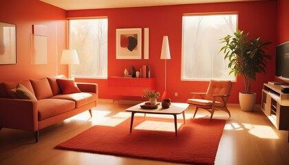 Fototapeta premium Photo interior modern design room 3d illustration