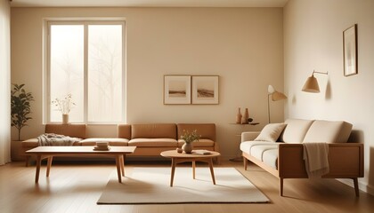 Fototapeta premium Photo interior modern design room 3d illustration