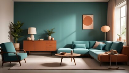 Photo interior modern design room 3d illustration