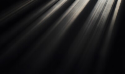 light rays coming from a lens on a black background, Generative AI