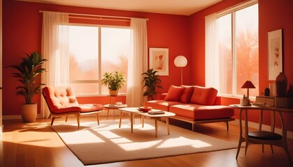 Fototapeta premium Photo interior modern design room 3d illustration