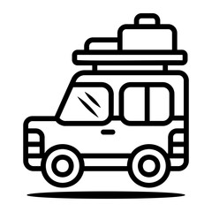 camper Line Icon