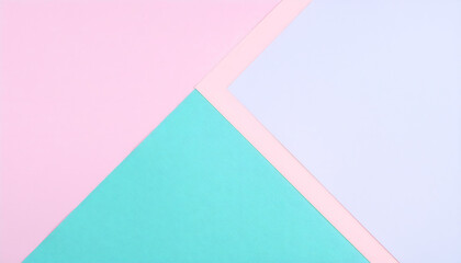 Minimalist geometric background with pastel color