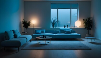 Photo interior modern design room 3d illustration