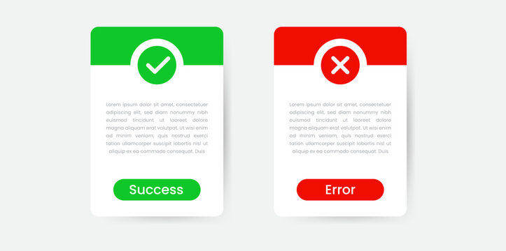 Vector UI Success and Error Notification
Success/Error Notification Vector Graphic
Vector Pop-Up: Success and Error Notifications
UI Vector Icons: Success and Error Pop-Up
Vector Graphics for Success 
