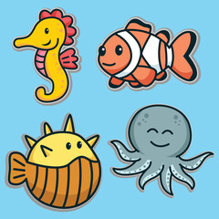 Sea Lifes Graphic Elements