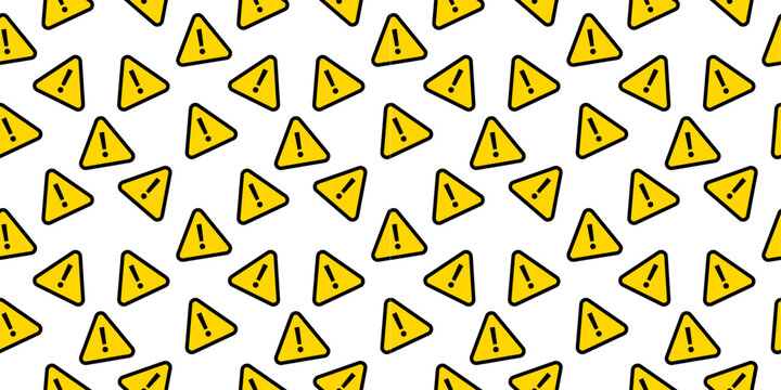 Warning Sign Seamless Background Seamless Background with Warning Signs Warning Sign Vector Pattern Background Seamless Warning Sign Graphic
Continuous Warning Sign Background
