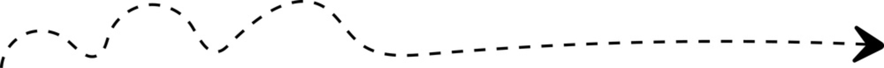 hand drawn dotted arrows element