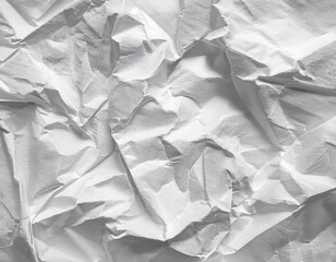 Obraz premium White crinkled paper texture background and Glued paper wrinkled effect