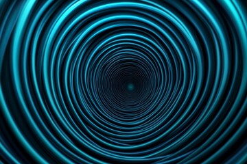 A mesmerizing abstract design featuring concentric blue circles creating a tunnel effect, perfect for visual depth and intrigue.