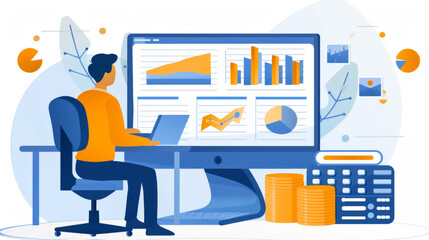 person reviewing a detailed budget spreadsheet financial planning and analysis