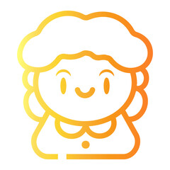 grandmother Line Gradient Icon