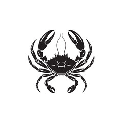 Crab in cartoon, doodle style . Image for t-shirt, web, mobile apps and ui. Isolated 2d vector illustration in logo, icon, sketch style, Eps 10, black and white. AI Generative