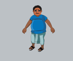 old faty man.eps, for animation, step by step, indian culture,indian food shop, indian vector,indian animation,
indian charecter,indian cartoon charecter,