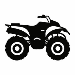 Quad bike Black silhouette