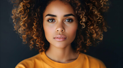 Fototapeta premium Casual Young Woman With Natural Look. Young Woma