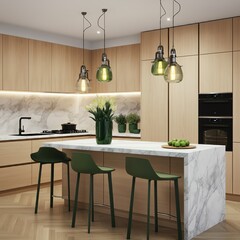 Modern Kitchen: A Blend of Luxury and Functionality