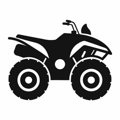 Quad bike Black silhouette