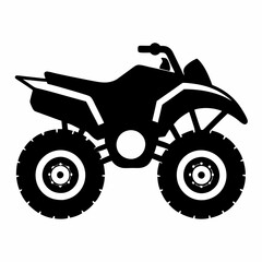 Quad bike Black silhouette