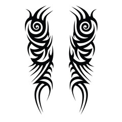 Tattoo designs. Tattoo tribal vector designs. Art tribal tattoo.