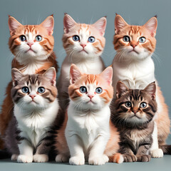 group of kittens