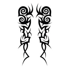 Tattoo designs. Tattoo tribal vector designs. Art tribal tattoo.