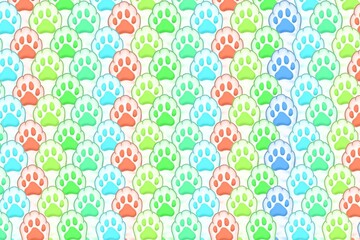 seamless pattern with paws of cat, pattern, cat hands illustration, cat palm illustration, seamless pattern of paw, paw print background, colorful background, colorful of cat hands background, meow, c