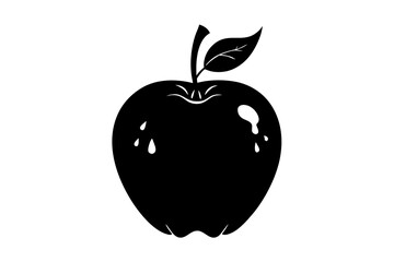 Poison Apple. Hand drawn Illustration. Vector designe,Tattoo,art. Trendy Print