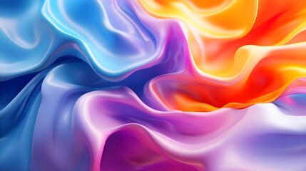 Obraz premium Abstract Colorful Fluid Swirls Background