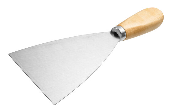 Putty knife scraper isolated