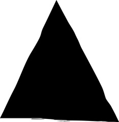 Triangle frame brush, stamp, ink, banner
