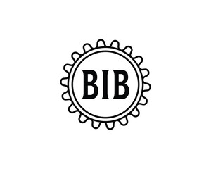 BIB Logo design vector template. BIB