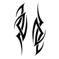 Tattoo designs. Tattoo tribal vector designs. Art tribal tattoo.