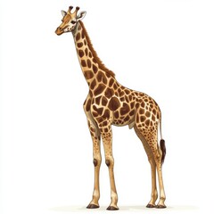 Naklejka premium vector graphic of a giraffe