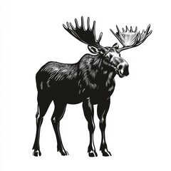 Obraz premium vector graphic of a moose