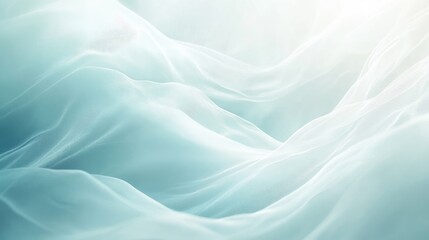 Fototapeta premium Soft, elegant background with light blue and white hues, gently blurred for a luxurious and serene look. -