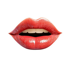 Fototapeta premium Mouth object isolated on transparent png.