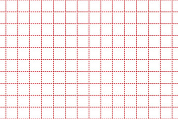 Red grid background with dashed lines