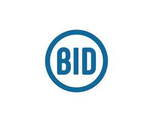 BID logo design vector template. BID
