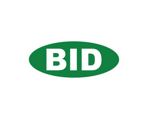 BID logo design vector template. BID