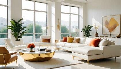 Photo interior modern design room 3d illustration